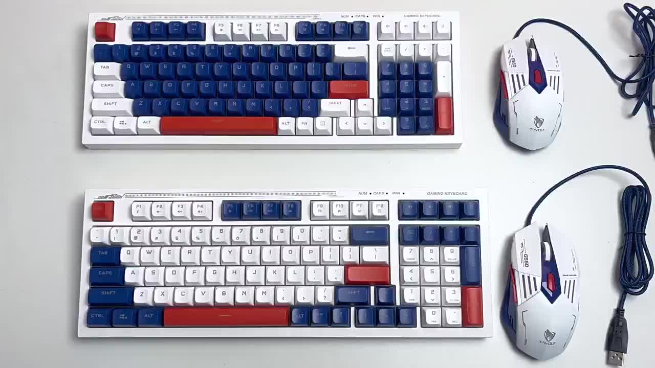 T-Wolf TF610 RGB Gaming Keyboard Mouse Combo (KTW2304)