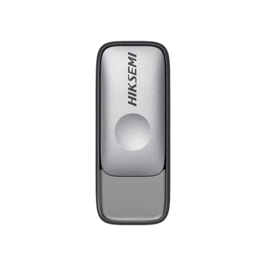 Hiksemi Pully HS-USB-M210S 128GB USB 3.2 high-speed pen drive flash drive featuring a clear casing with a white floral design.