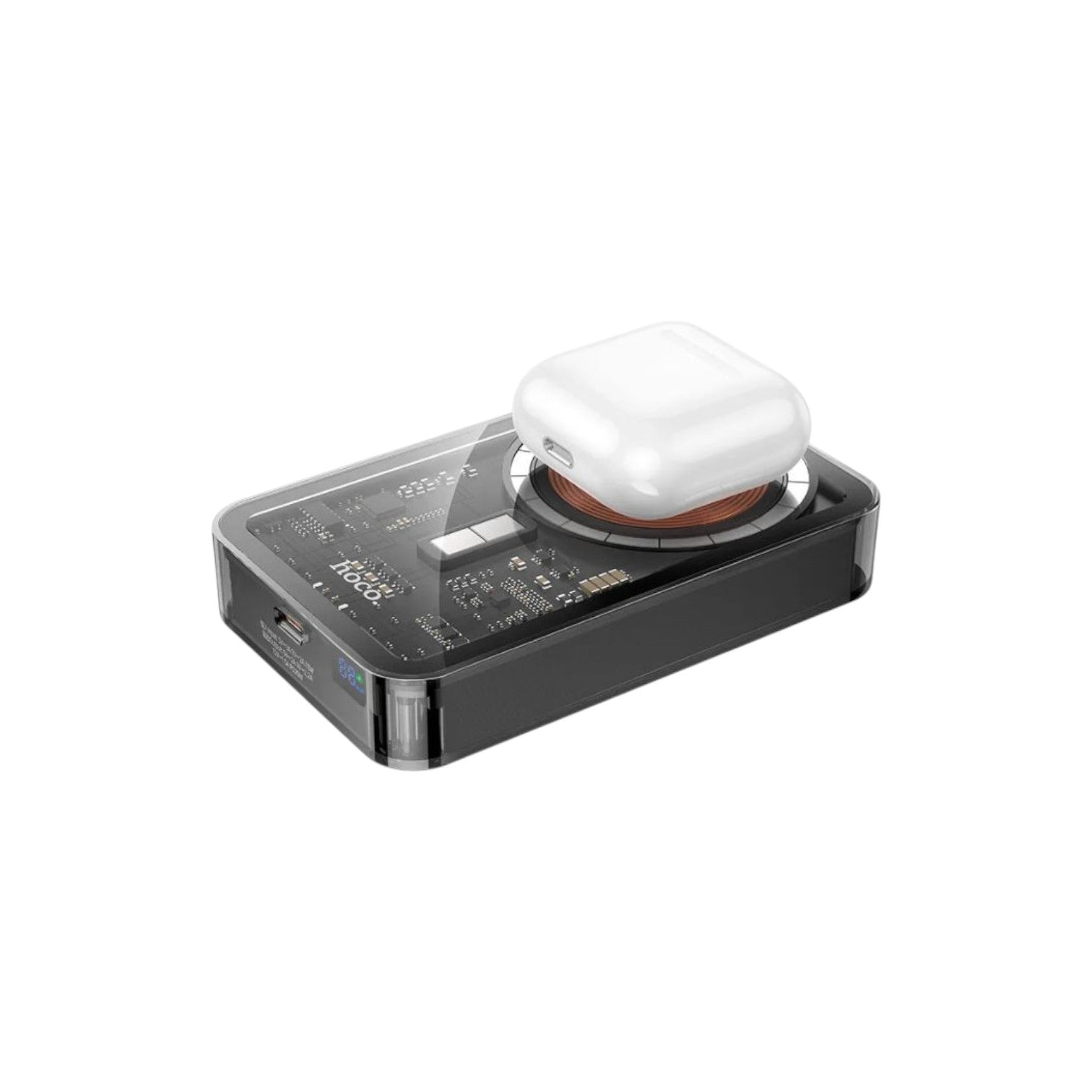 Hoco Q14A PD20W + QC3.0 10000 mAh Transferent Wireless Power Bank (PBH8414)