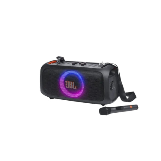 JBL PartyBox On-The-Go Essential Portable Party Speaker With Wireless Microphone