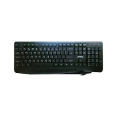 Jedel K26 wired keyboard featuring a reliable design and durable build for comfortable and efficient typing.