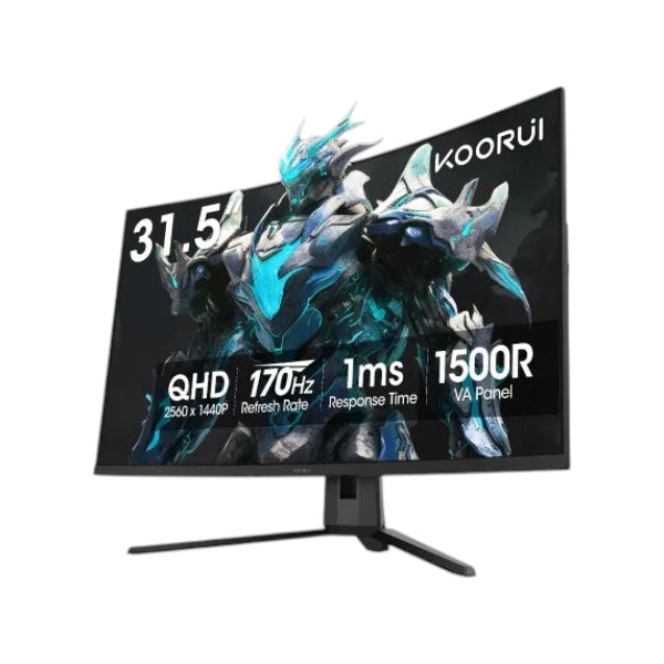 KOORUI G3221SC 31.5" 170Hz 2K QHD VA Curved Gaming Monitor