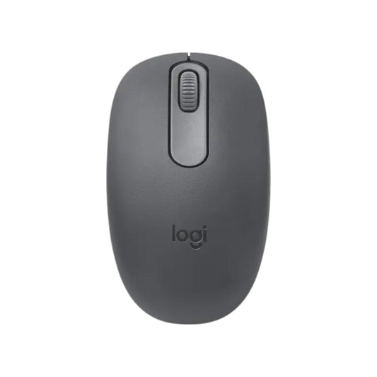 Logitech M196 compact wireless Bluetooth mouse in an elegant graphite finish featuring a minimalist design.