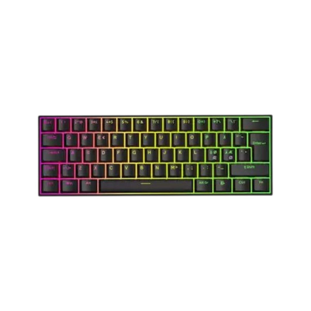 MCHOSE Ace60 Pro magnetic switch HE gaming keyboard featuring vibrant RGB backlighting.