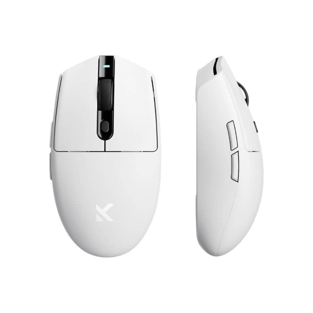 MCHOSE G3 V2 tri-mode wireless gaming mouse in white with black accents.