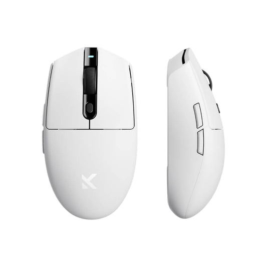 MCHOSE G3 V2 tri-mode wireless gaming mouse in white with black accents.