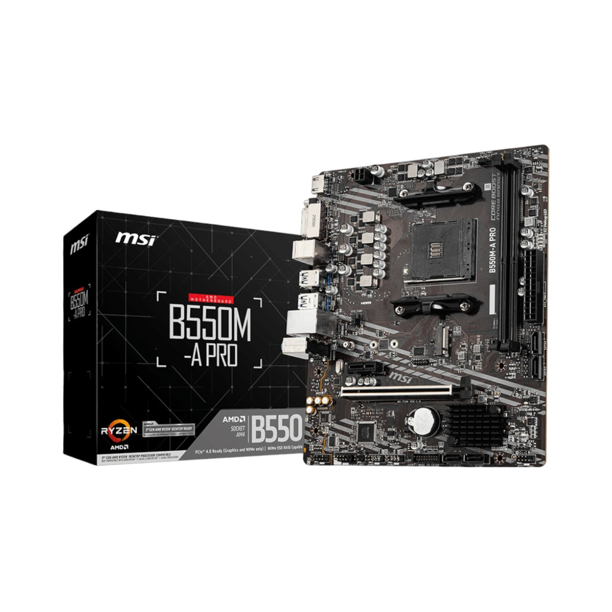 MSI B550M-A PRO DDR4 AMD AM4 Micro ATX Motherboard (MMSIAMD5244)
