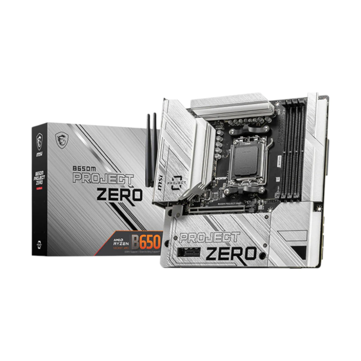 MSI B650M PROJECT ZERO AM5 m-ATX Motherboard (MMSIAMD5223)