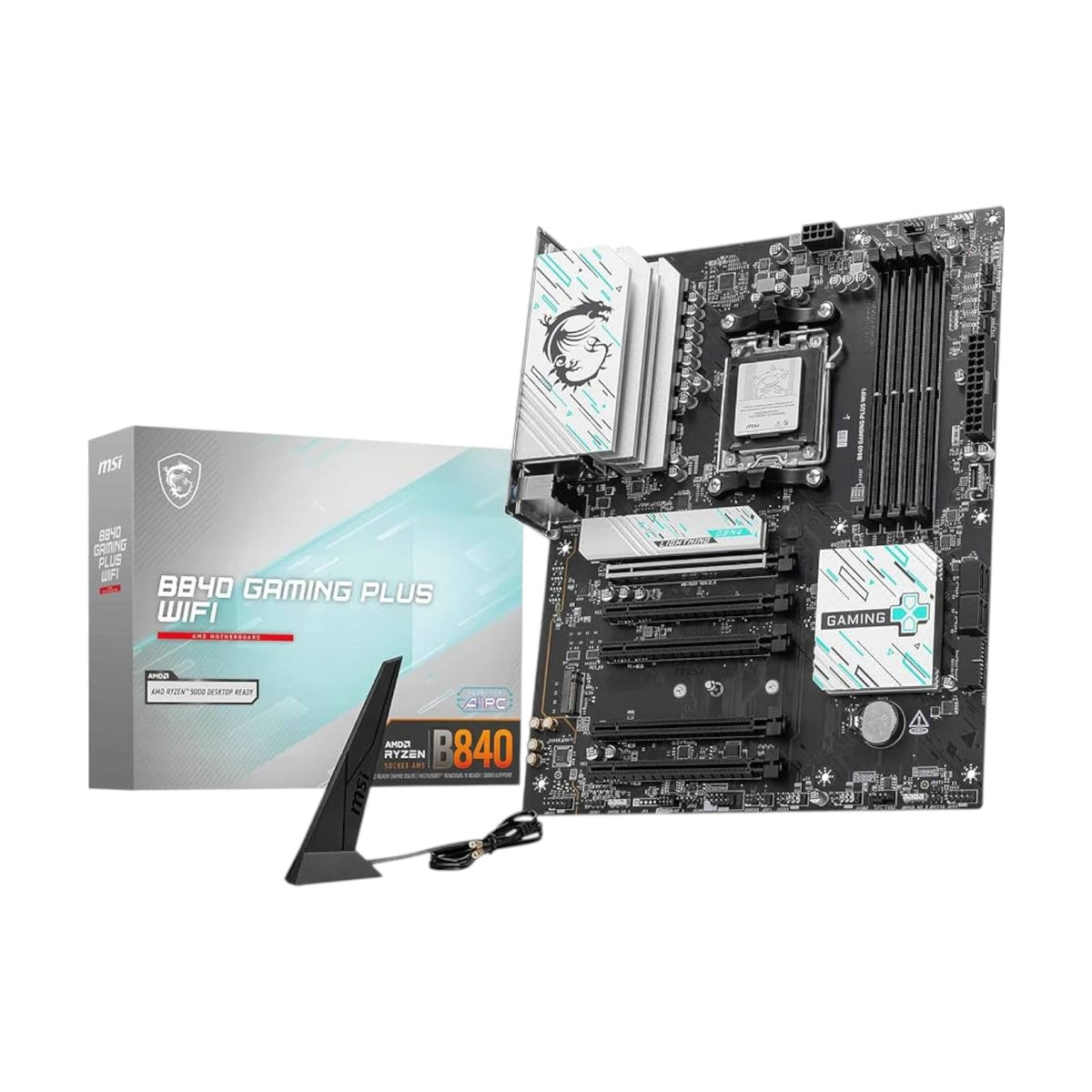 MSI B840 GAMING PLUS WIFI AMD AM5 ATX Motherboard (MMSIAMD5225)