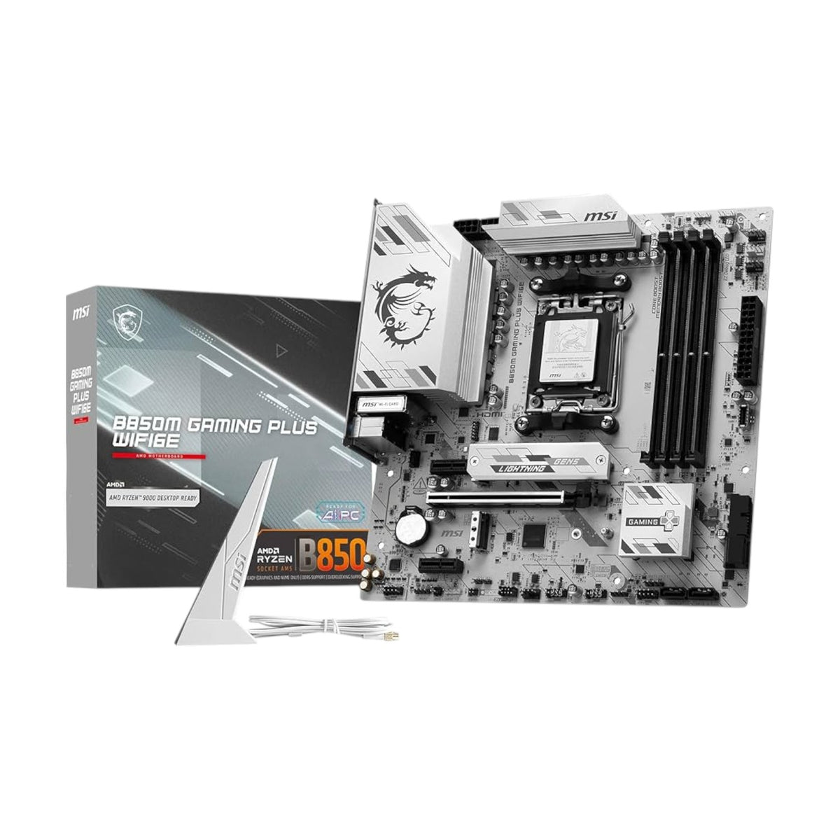 MSI B850M GAMING PLUS WIFI6E AM5 mATX Motherboard (MMSIAMD5224)
