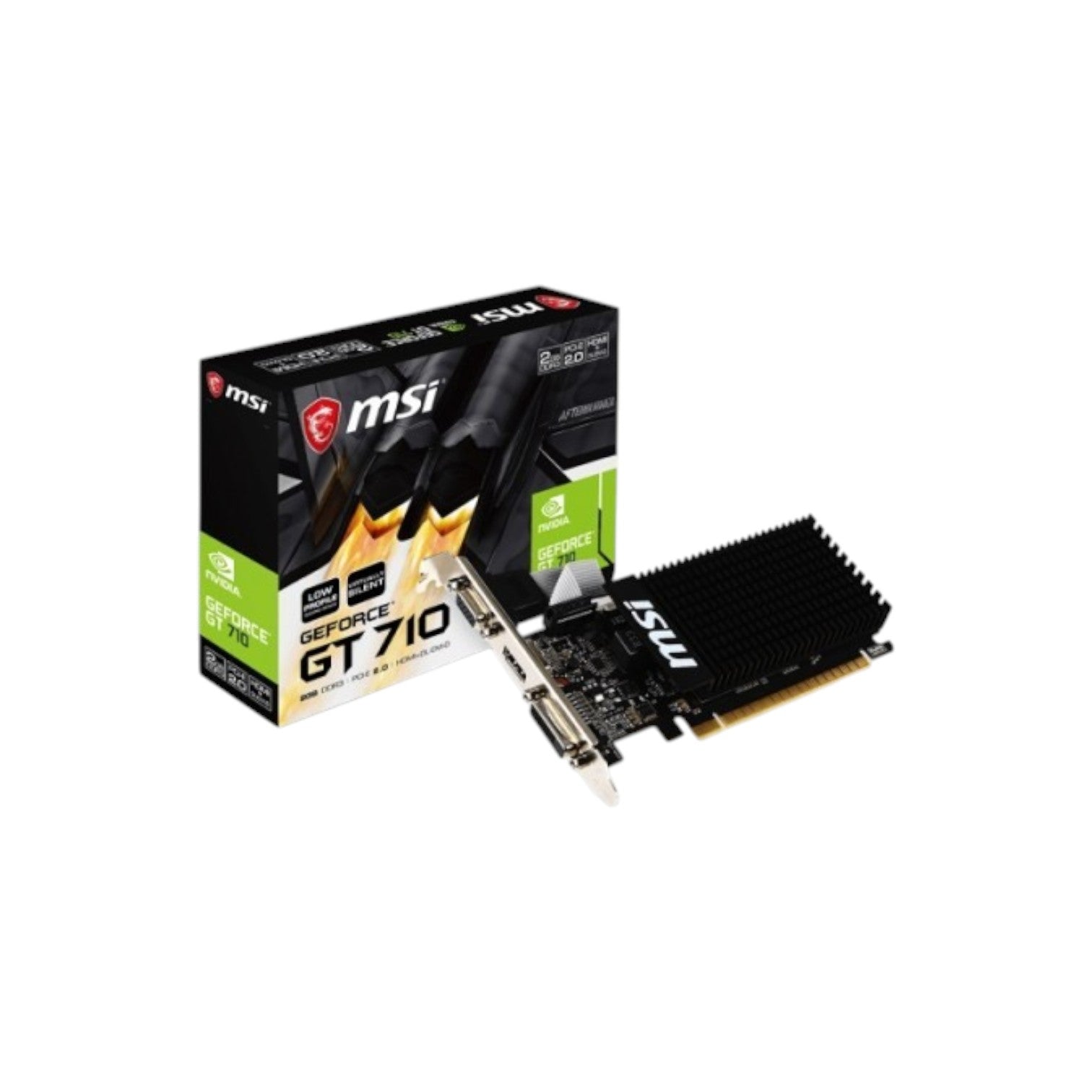 MSI GT 710 2GD3H LP 2GB DDR3 Gaming Graphic Card (GCMSI90737)