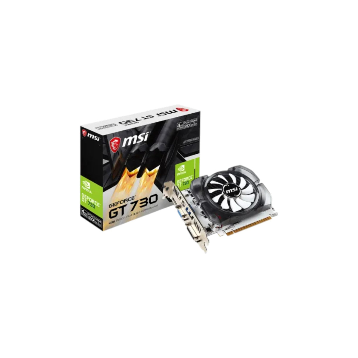 MSI GeForce GT 730 4GB DDR3 Graphics Card (GCMSI90736)