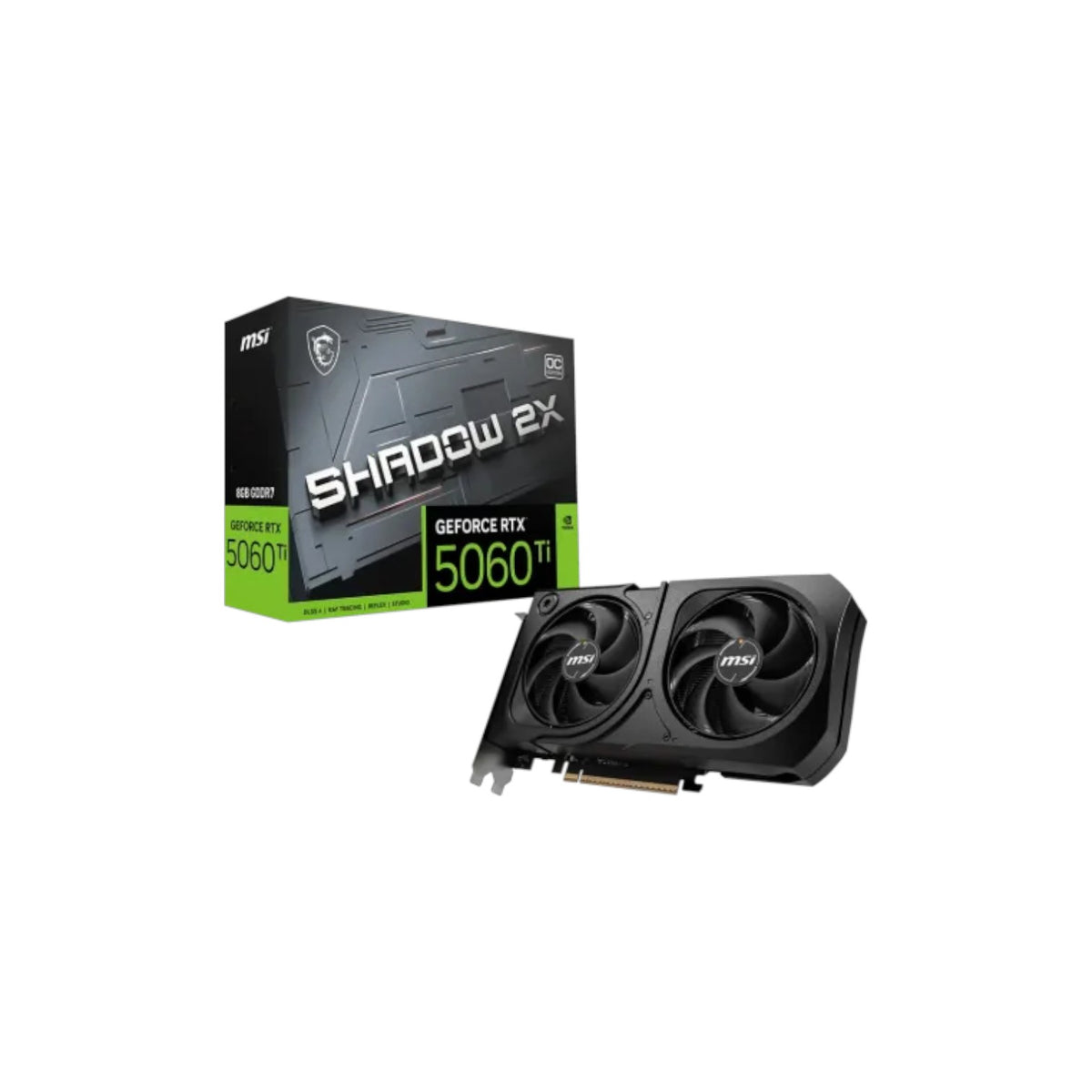 MSI GeForce RTX 5060 8G SHADOW 2X OC 8GB GDDR7 Graphics Card (GCMSI90730)