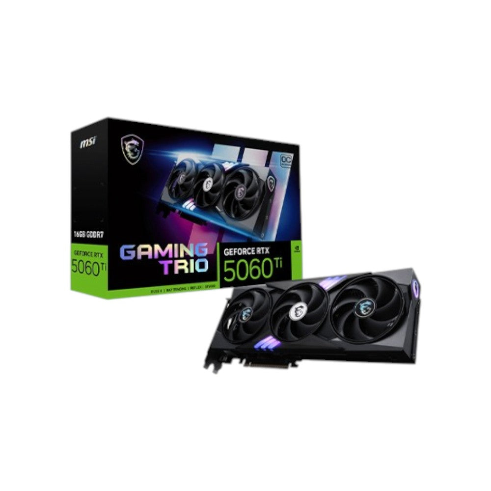 MSI GeForce RTX 5060 Ti 16G GAMING TRIO OC GDDR7 Graphics Card (GCMSI90717)