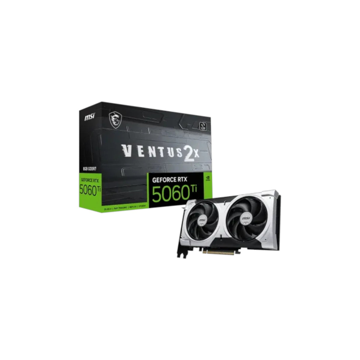 MSI GeForce RTX 5060 Ti 8G VENTUS 2X OC PLUS 8GB GDDR7 Graphics Card (GCMSI90728)