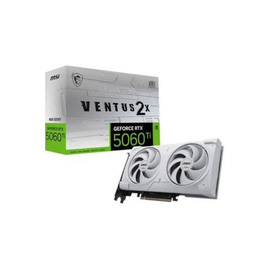 MSI GeForce RTX 5060 Ti 8G VENTUS 2X OC WHITE PLUS 8GB GDDR7 Graphics Card