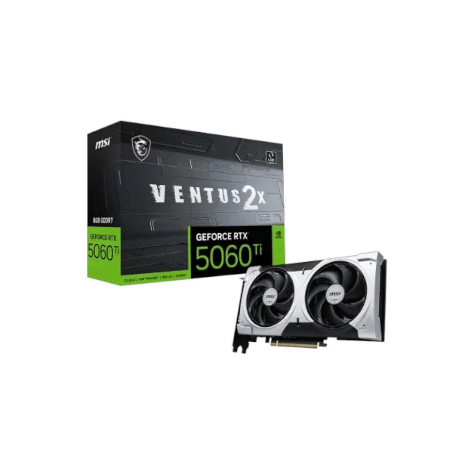 MSI GeForce RTX 5060 Ti 8G VENTUS 2X PLUS 8GB GDDR7 Graphics Card (GCMSI90725)