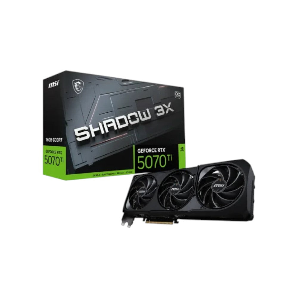 MSI GeForce RTX 5070 12G SHADOW 3X OC GDDR7 Graphics Card (GCMSI90713)