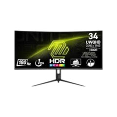 MSI MAG 342CQR E2 34" UWQHD 180Hz VA Curved Gaming Monitor