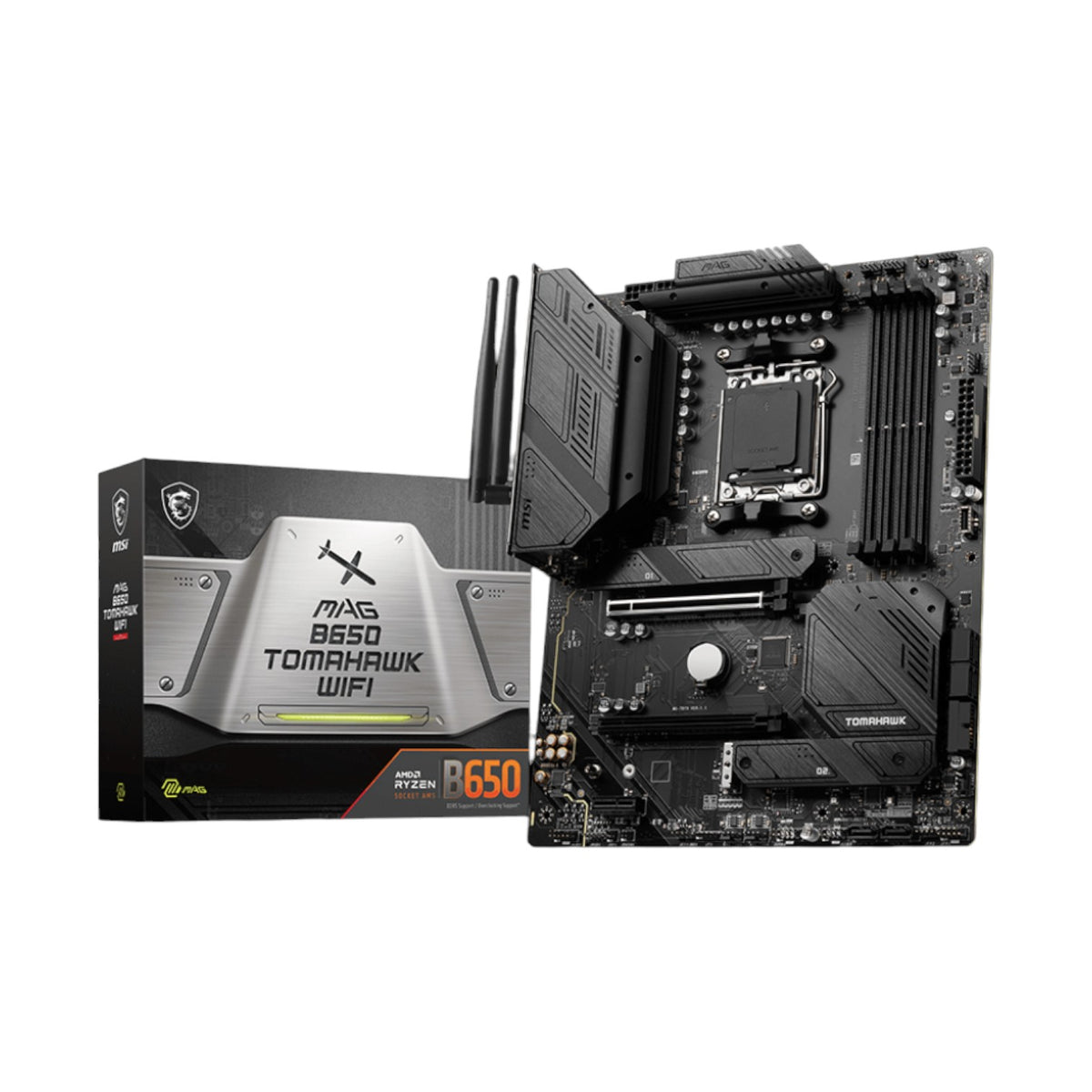 MSI MAG B650 TOMAHAWK WIFI DDR5 AMD AM5 ATX Motherboard (MMSIAMD5214)