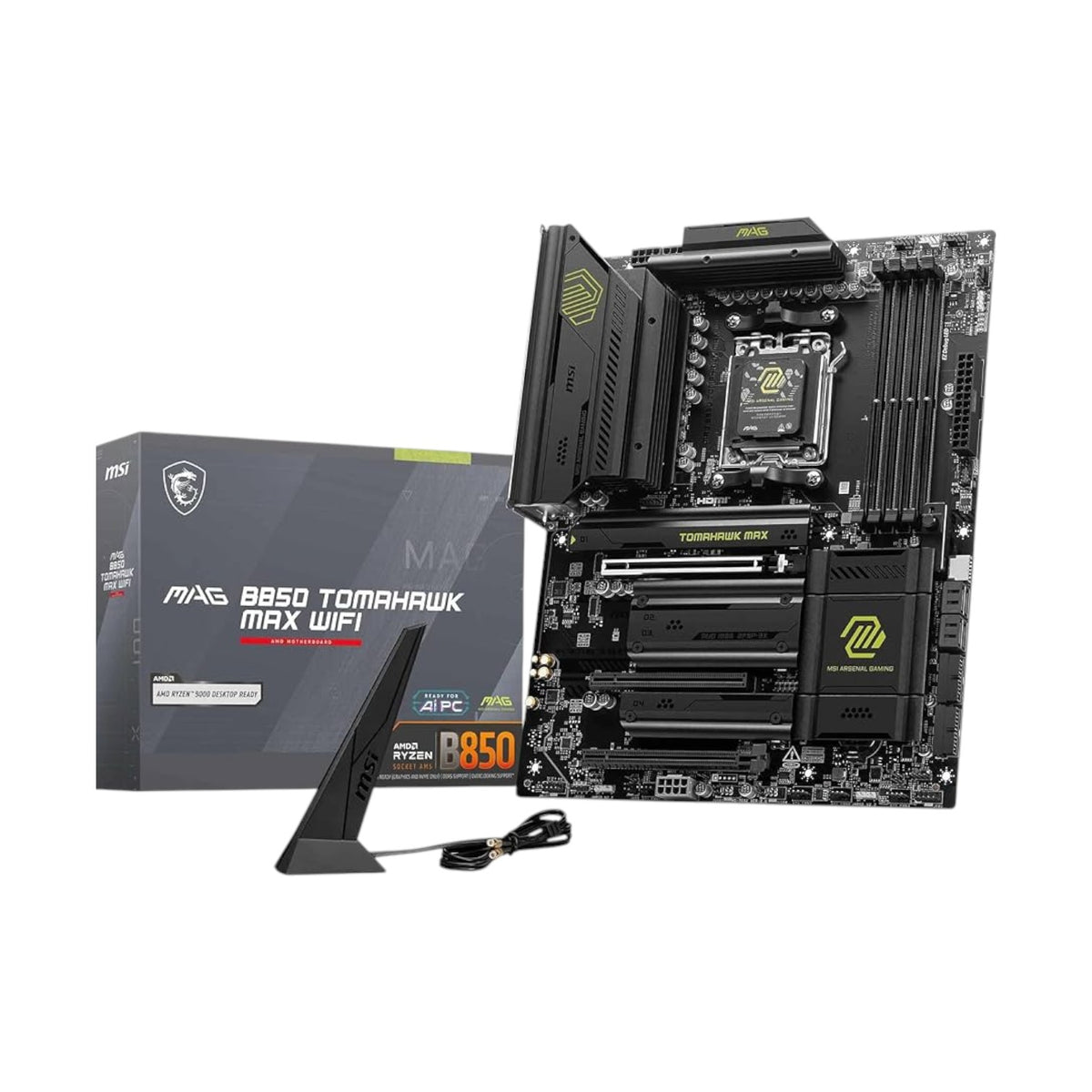 MSI MAG B850 TOMAHAWK MAX WIFI AM5 ATX Motherboard (MMSIAMD5211)