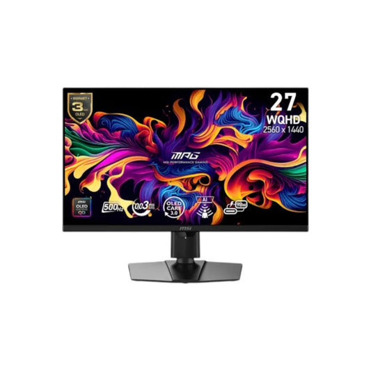 MSI MPG 271QR QD-OLED X50 26.5" 2K WQHD 500Hz 0.03ms Gaming Monitor With AI Sensor