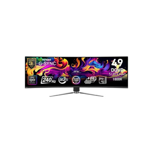 MSI MPG 491CQPX QD-OLED 49" DQHD 240Hz Curved Gaming Monitor