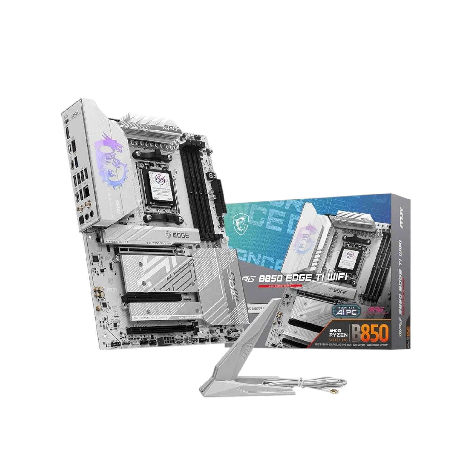 MSI MPG B850 EDGE TI WIFI AM5 ATX Motherboard (MMSIAMD5208)