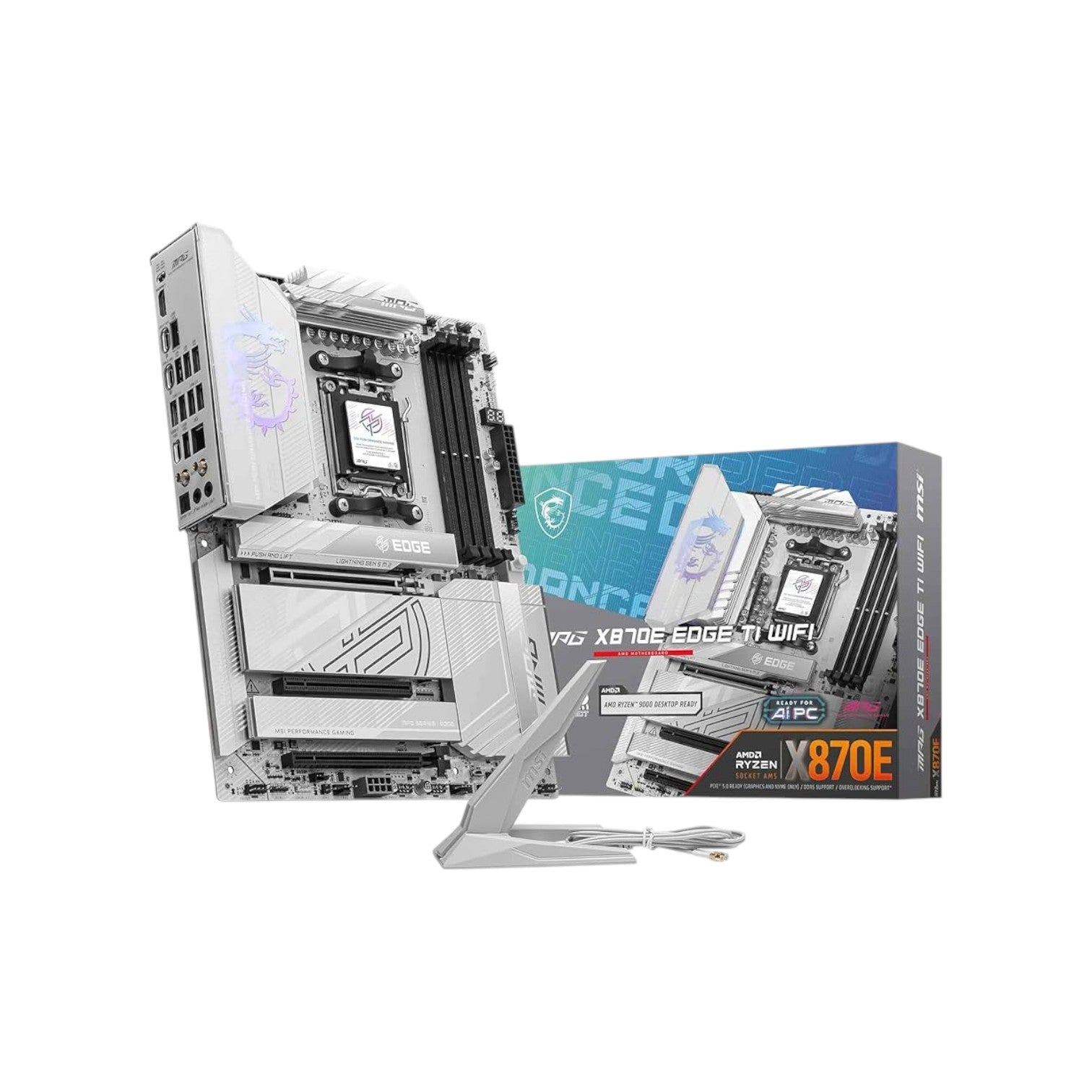 MSI MPG X870E EDGE TI WIFI AM5 ATX Motherboard (MMSIAMD5203)
