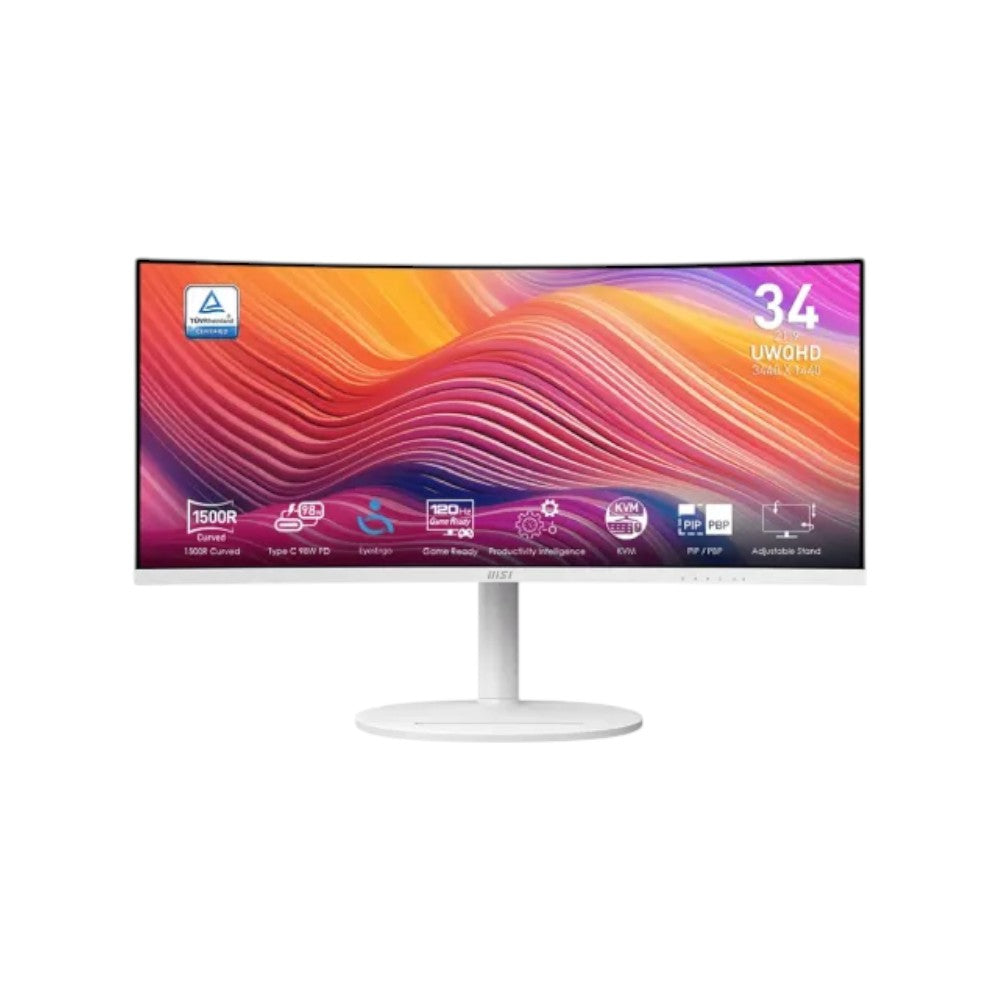 MSI Modern MD342CQPW 34" UWQHD 120Hz VA Curved Gaming Monitor