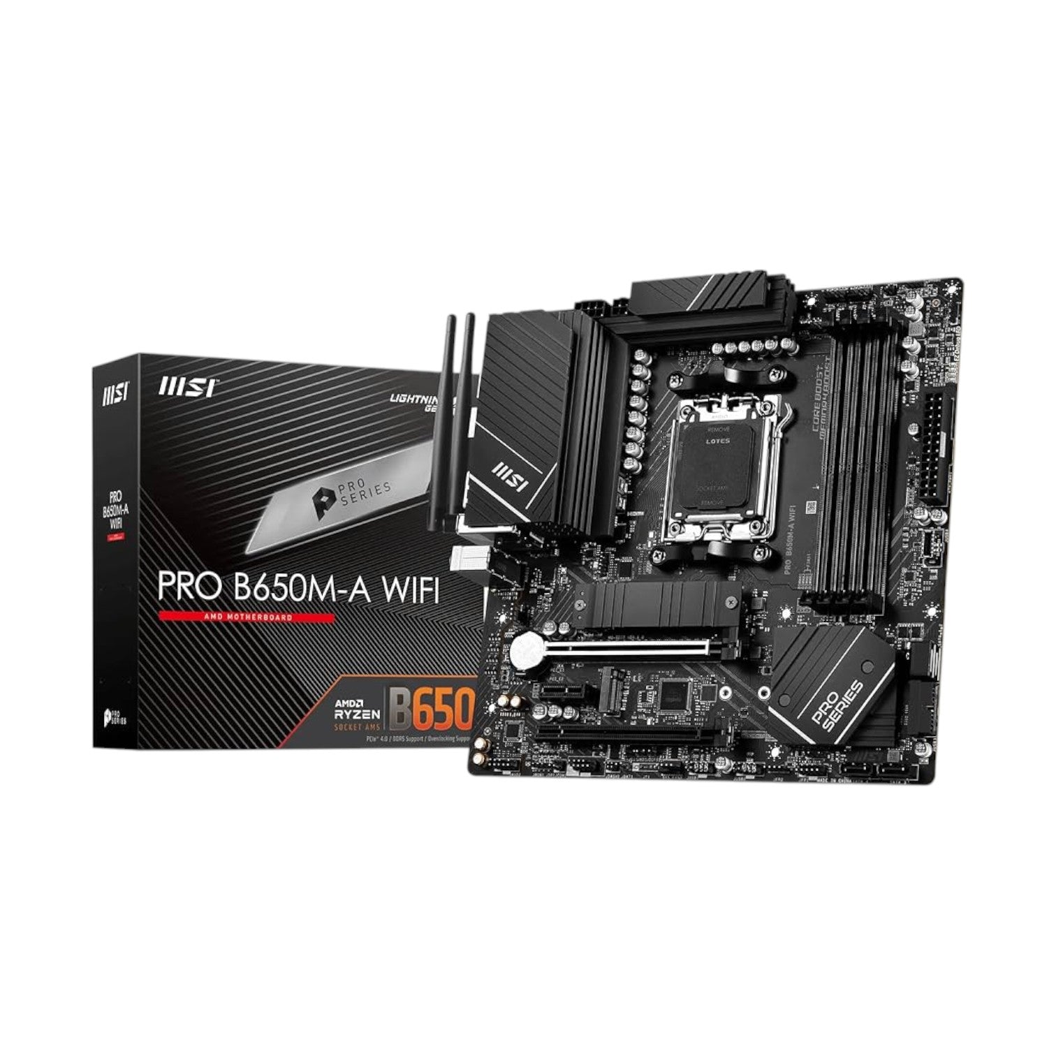 MSI PRO B650M-A WIFI DDR5 AMD AM5 mATX Motherboard (MMSIAMD5231)