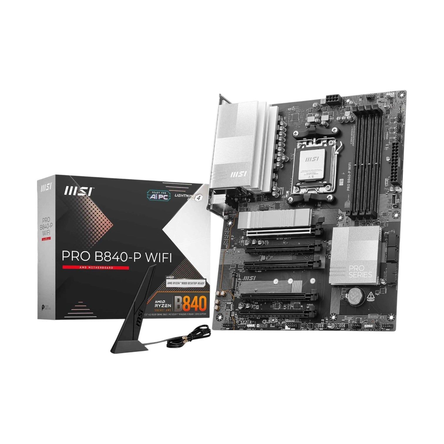 MSI PRO B840-P WIFI AMD AM5 ATX Motherboard (MMSIAMD5226)