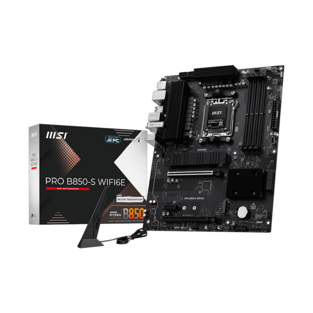 MSI PRO B850-S WIFI6E AM5 ATX Motherboard (MMSIAMD5219)