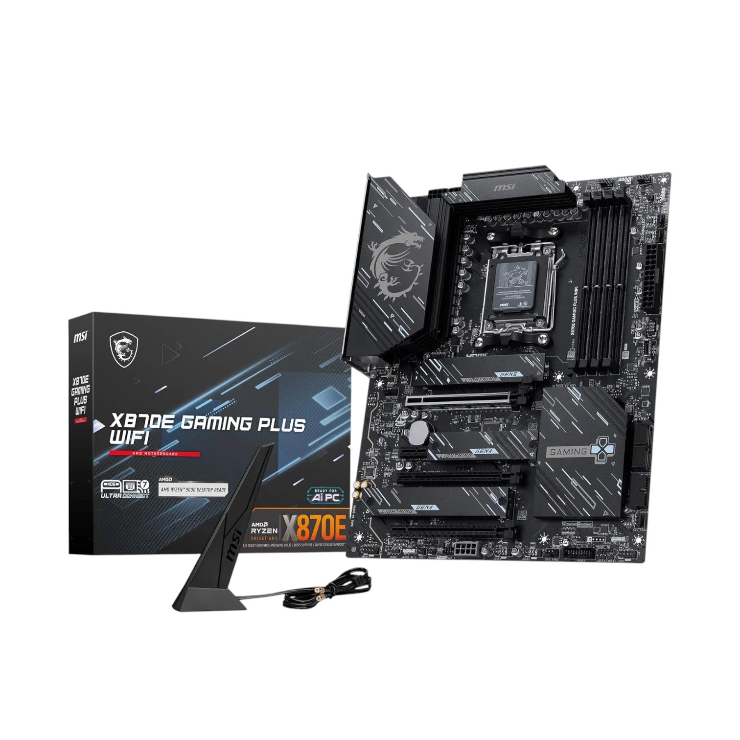 MSI X870E GAMING PLUS WIFI AM5 ATX Motherboard (MMSIAMD5209)