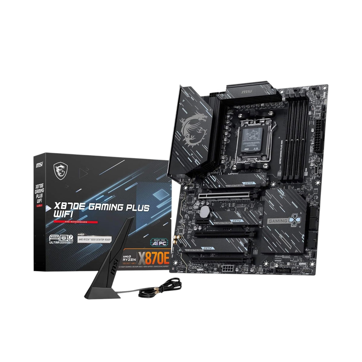 MSI X870E GAMING PLUS WIFI AM5 ATX Motherboard (MMSIAMD5209)