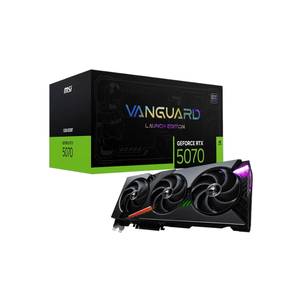 MSI GeForce RTX 5070 12G VANGUARD SOC LAUNCH EDITION GDDR7 Graphics Card
