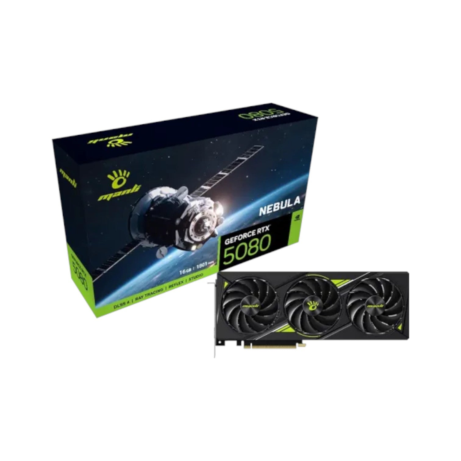Manli Nebula GeForce RTX 5080 16GB GDDR7 Graphics Card (GCM90109)