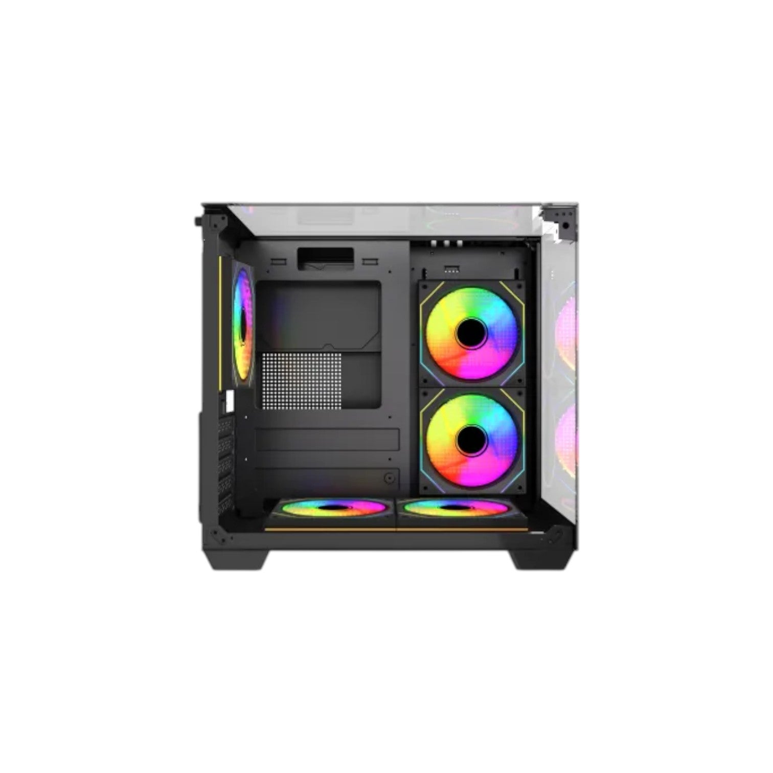 MaxGreen S275-33 Mid-Tower M-ATX Casing With 3x MaxGreen M57 ARGB Fan (PCCMG10003)