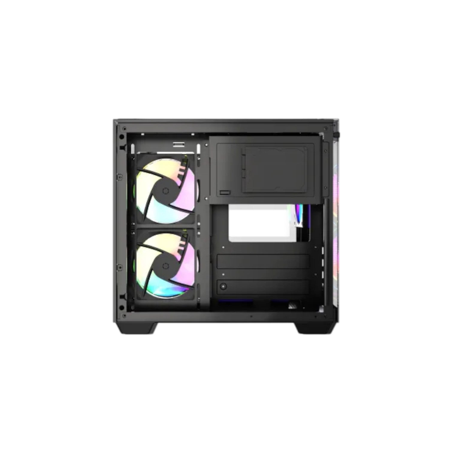 MaxGreen S275-33 Mid-Tower M-ATX Casing With 3x MaxGreen M57 ARGB Fan (PCCMG10003)