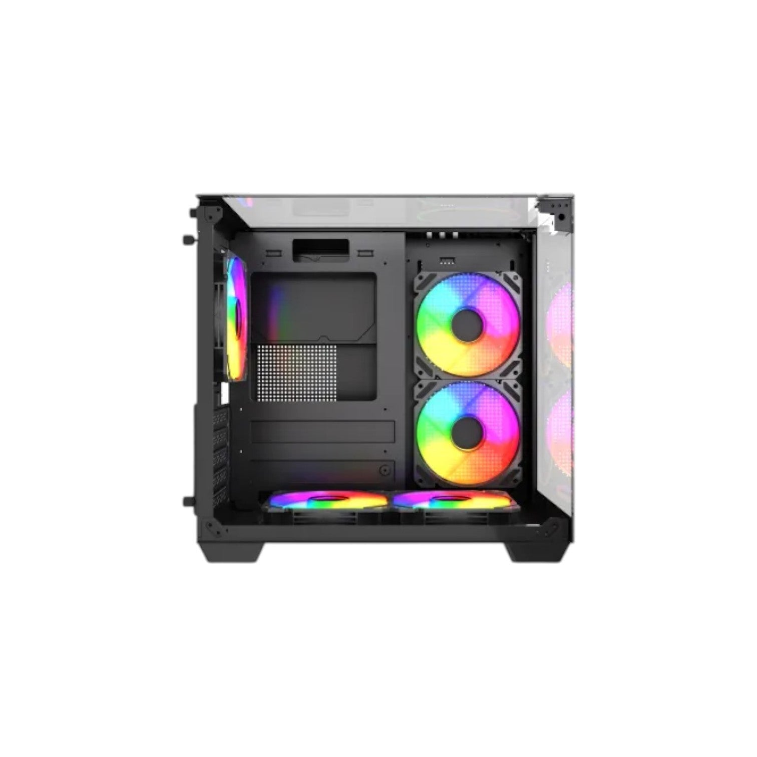 MaxGreen S275-33 Mid-Tower M-ATX Casing With 3x MaxGreen M59 ARGB Fan (PCCMG10004)