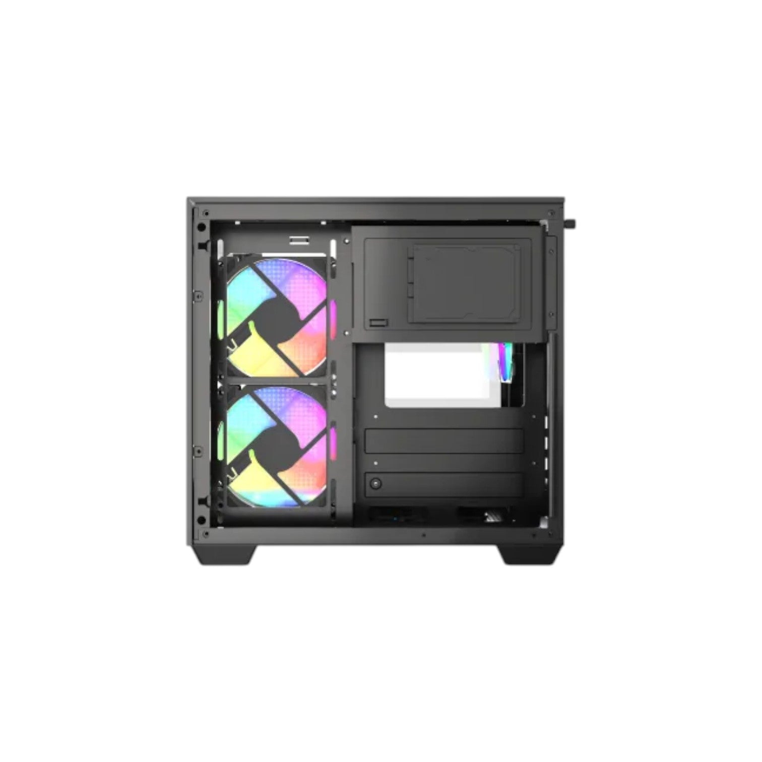 MaxGreen S275-33 Mid-Tower M-ATX Casing With 3x MaxGreen M59 ARGB Fan (PCCMG10004)