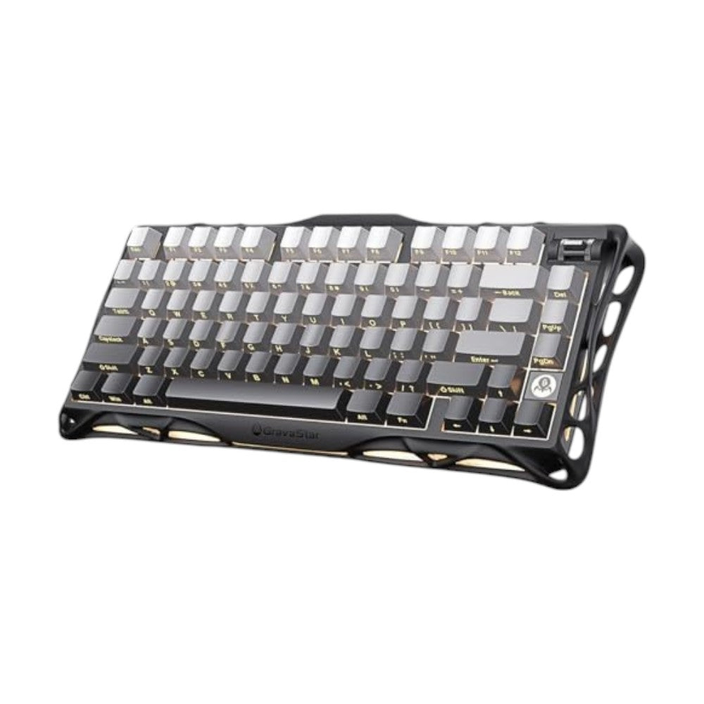 Mercury K1 custom mechanical keyboard frame in Gradient Black finish.