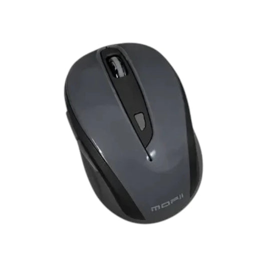 Mofii SM-612 2.4GHz wireless mouse in black and gray with ergonomic contoured design.