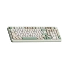 Monka K100 tri-mode gasket-mounted hot-swappable mechanical gaming keyboard featuring a classic Retro OG gradient color scheme.