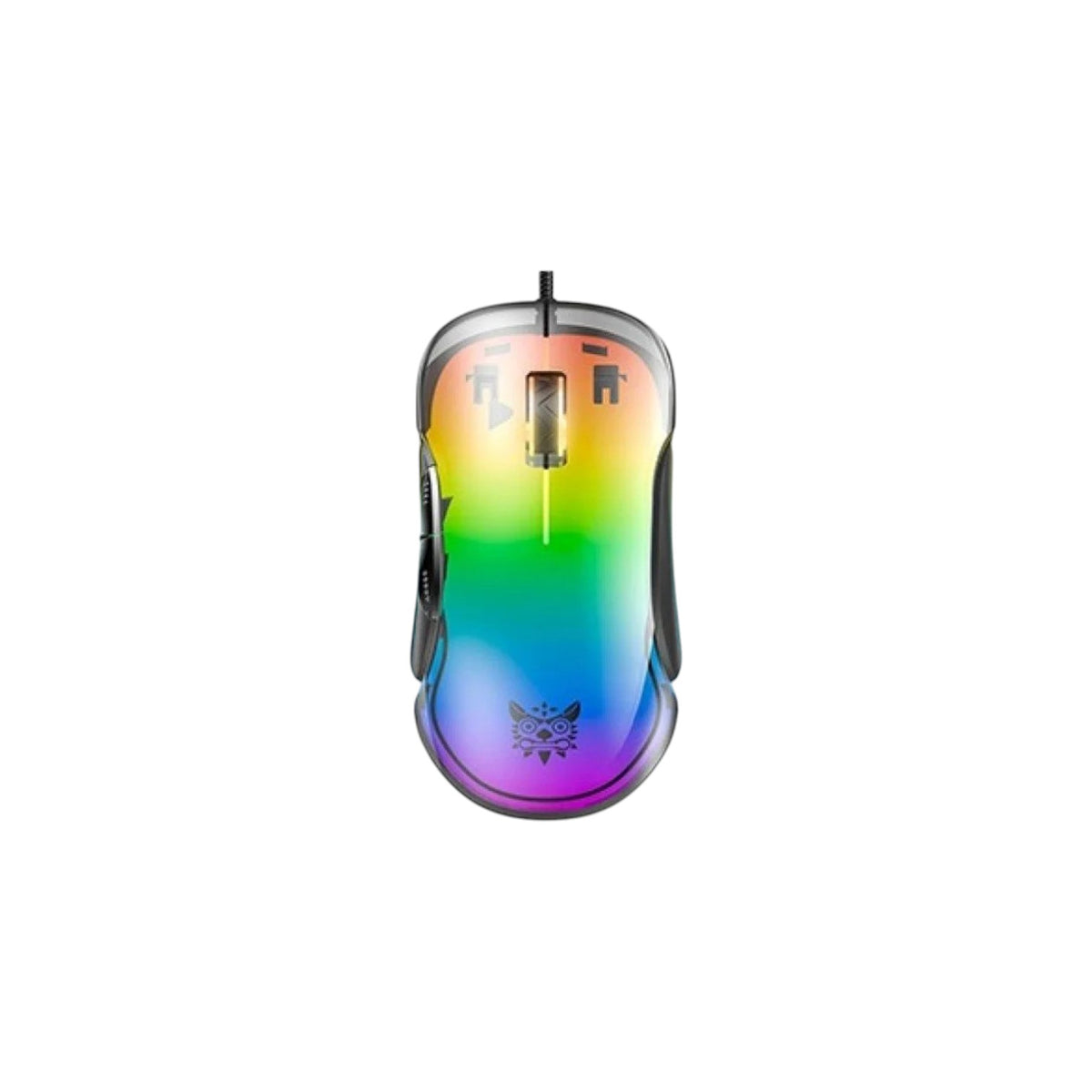 ONIKUMA CW925 12800 DPI RGB Backlit Wired Transparent Gaming Mouse (MOK911)