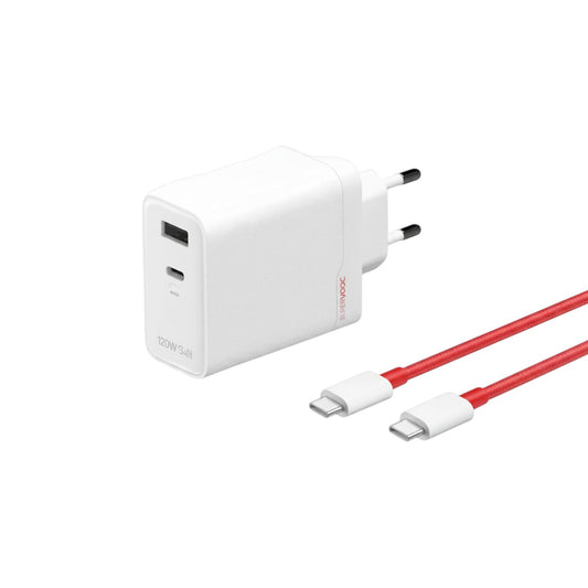 OnePlus SUPERVOOC 120W Dual Ports GaN Charger With Type-C Cable (AOP191201)