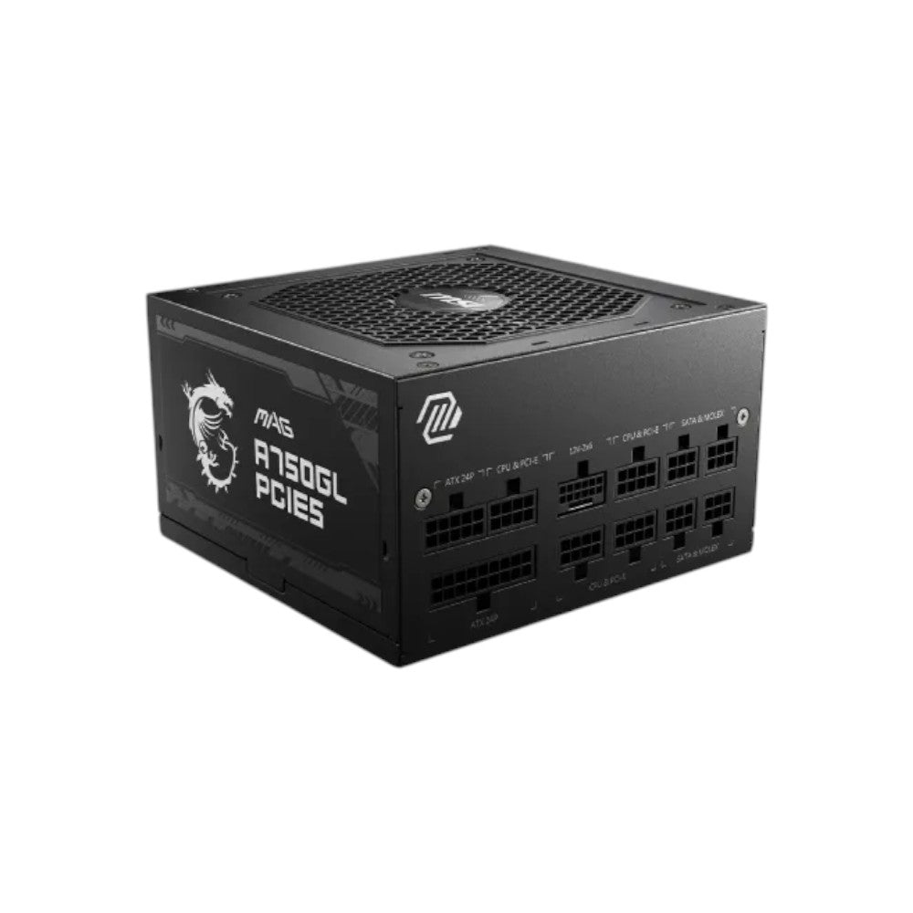 MSI MAG A750GL PCIE5 750W 80 Plus Gold Full Modular Power Supply