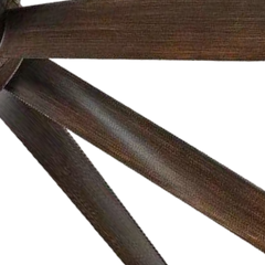 Qulik Q-6522-DW 60-Inch Modern Decorative Ceiling Fans with ABS Blades and Underlight in Dark Wood