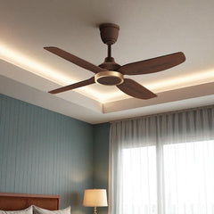 Qulik Windora 56" energy saving BLDC remote control ceiling fan in Dark Wood (Q-6575-DW).
