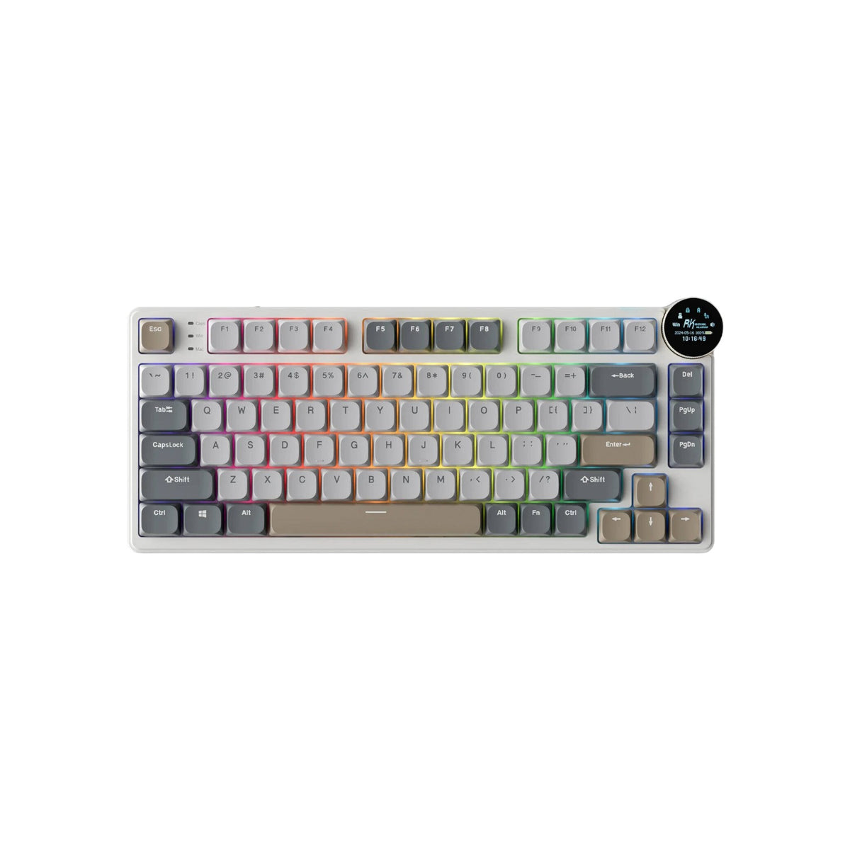 Royal Kludge N80 Low-Profile Tri-Mode RGB Mechanical Keyboard (KRK2124)